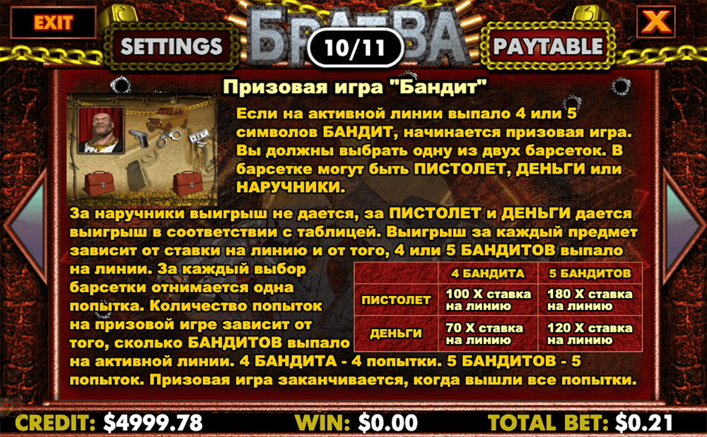 Призовая игра “Бандит” Призовая игра “Бандит”